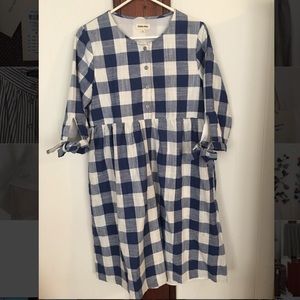 NWOT Blue checkered boutique dress